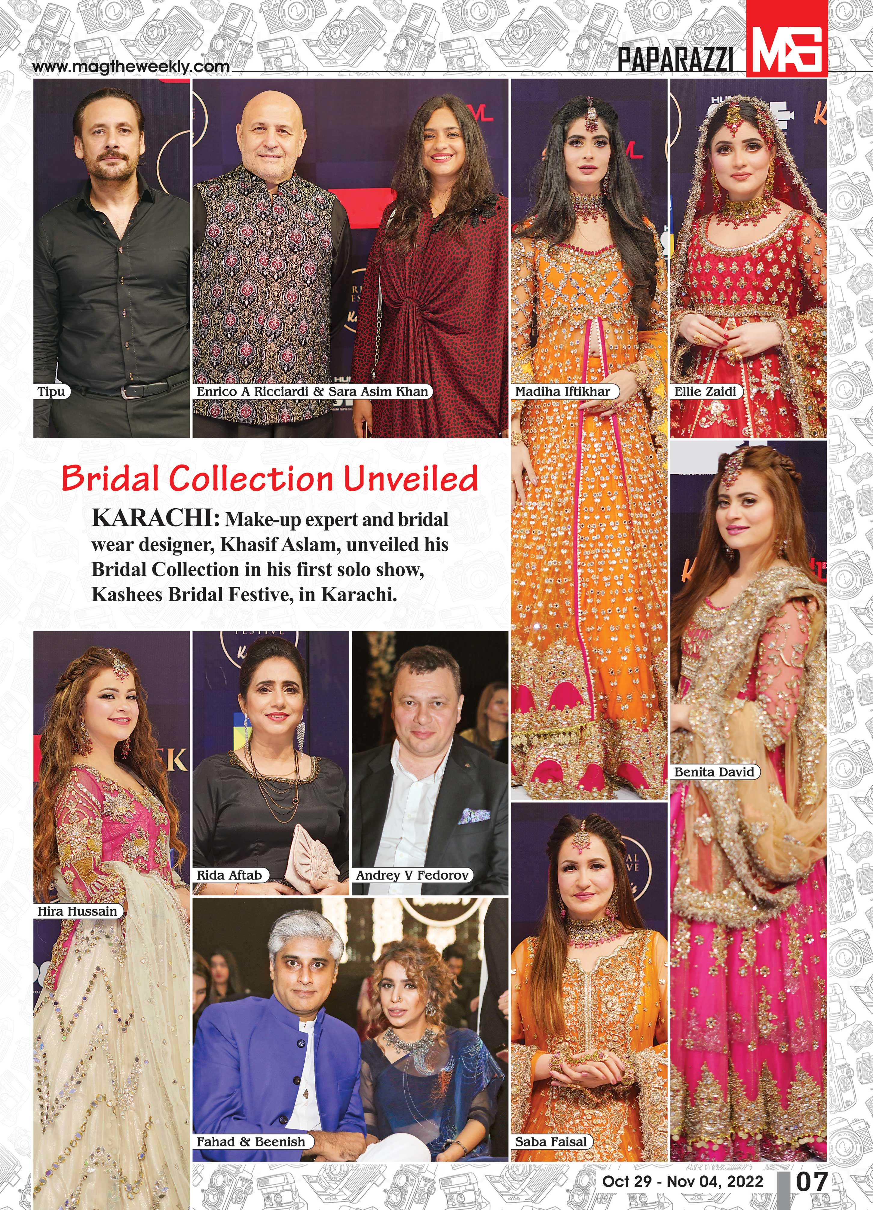 Khasif Aslam unveils Bridal Collection in his first solo show
