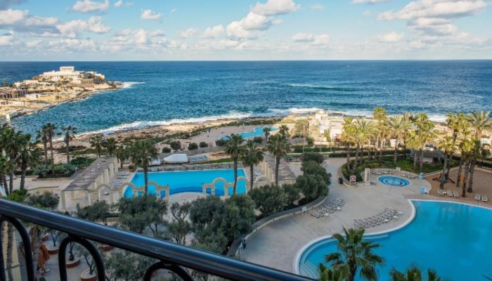 Inside the luxurious St Julians Hilton Malta hotel