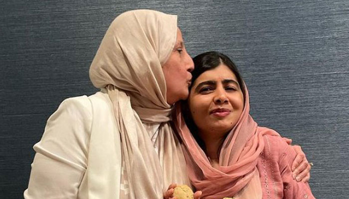 Malala Yousafzai meets Bibi Bahrami at screening of documentary Stranger at the gate