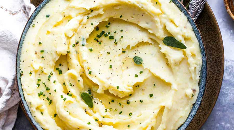 Garlic-and-Herb Mashed Potatoes recipe