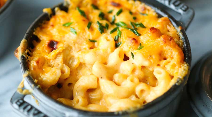 Mac and Cheese with Pickled Shallots recipe