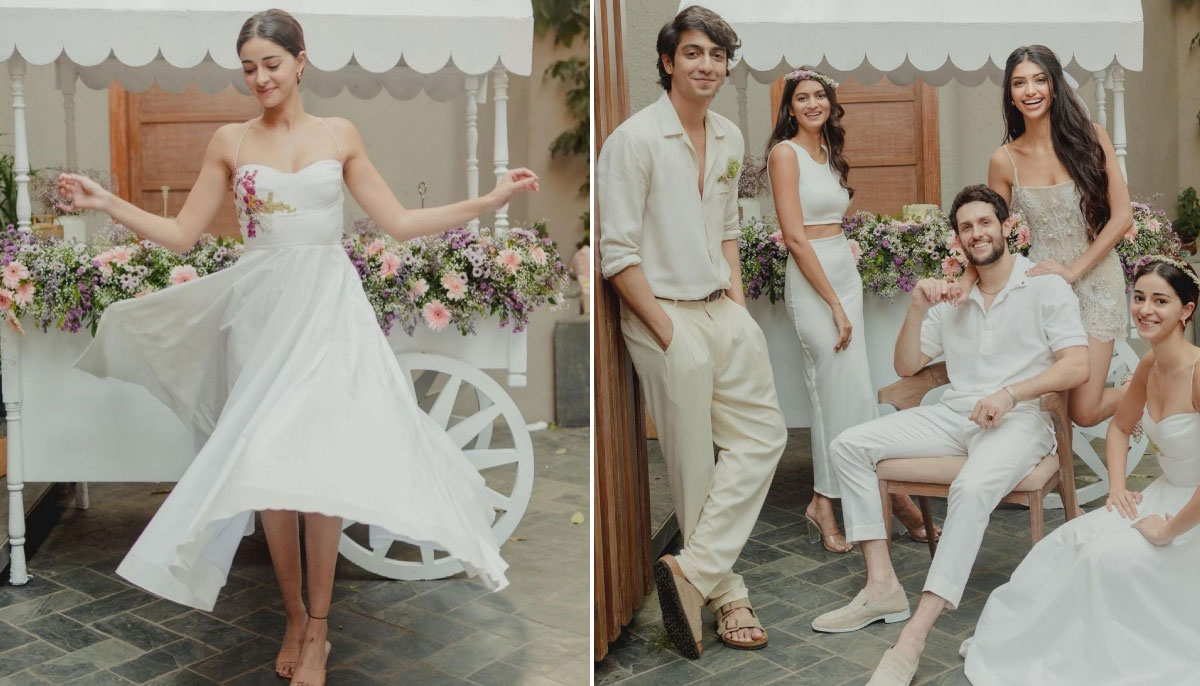 Ananya Panday looks gorgeous at her cousins bridal shower