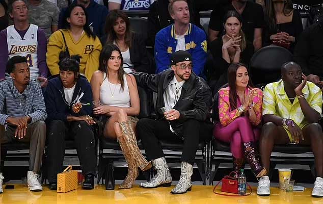 Bad Bunny, Kendall Jenner fuel romance rumors after Lakers game appearance