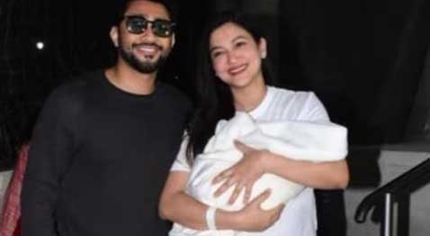 Gauahar Khan, Zaid Darbar takes home their newborn, makes first appearance