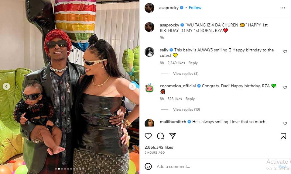 Rihanna, A$AP Rocky drop rare glimpses into son RZA’s first birthday, see pictures
