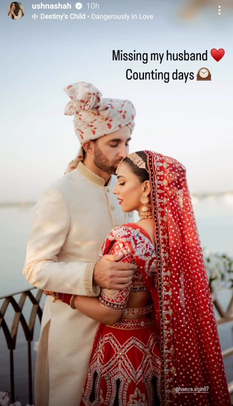 Ushna Shah expresses her wish to reunite with hubby Hamza Amin: counting days