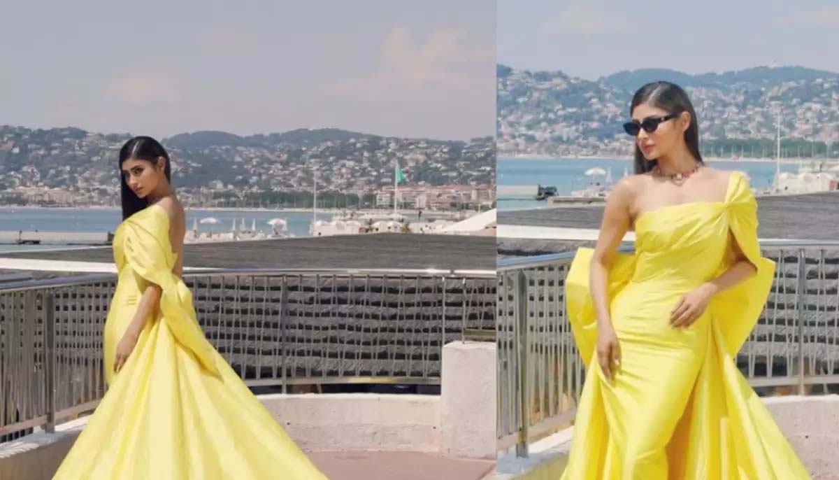 Mouni Roy poses like Little Ms. Sunshine at Cannes film festival