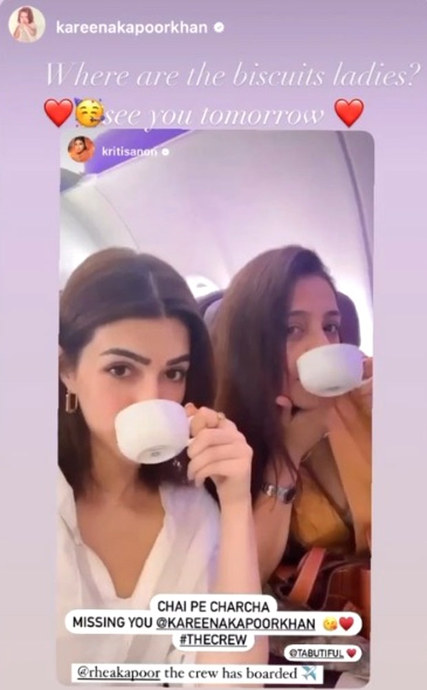 Kriti Sanon, Tabu board flight to Goa, Kareena Kapoor misses chai pe charcha