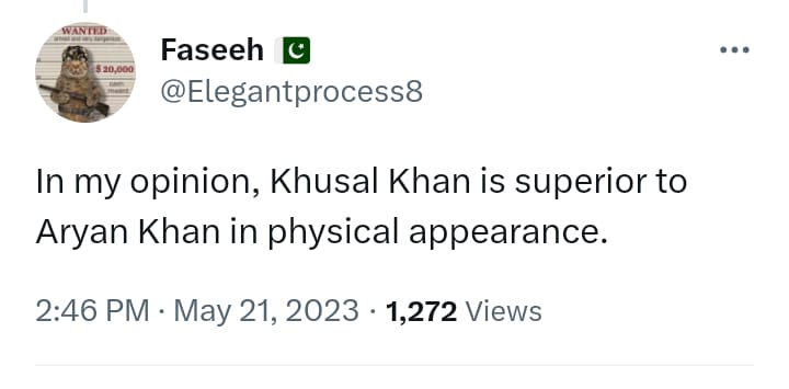 Pakistani actor Khushhal Khan draws attention for striking resemblance to Aryan Khan