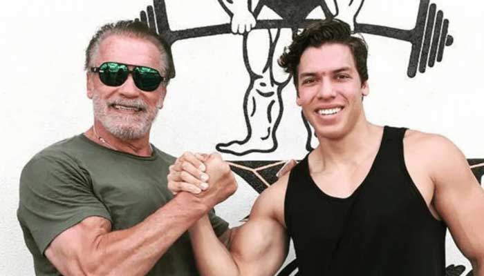 Arnold Schwarzenegger receives love from son Joseph Baena at ‘Fubar’ premiere