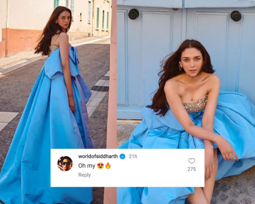 Aditi Rao Hydari is a treat for sore eyes in blue gown at Cannes Film Festival