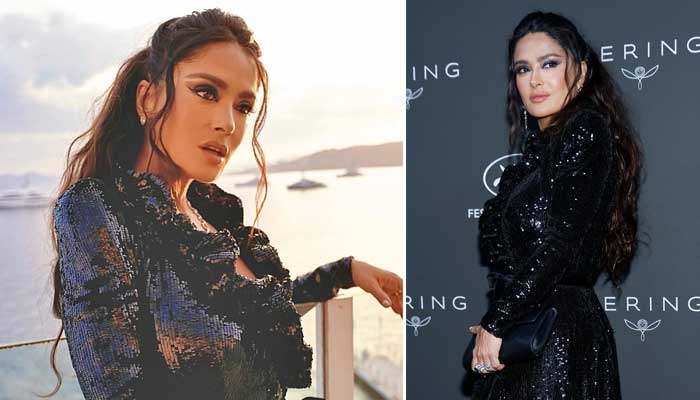 Salma Hayek appears radiant in sunset pictures, bids farewell to 2023 Cannes gala