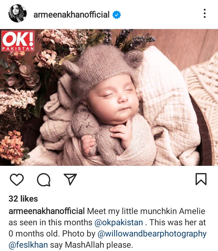Armeena Rana Khan finally introduces little Amelie to the world