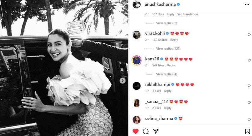 Cannes 2023: Anushka Sharma posts pictures of her red-carpet look